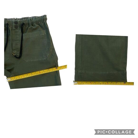 Pilcro Anthropologie The Pilot Wide Leg Pants Green Pockets Women’s Size Small - Picture 11 of 12